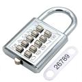 Small 6-Digit Button Combination Padlock 3-Digit Lock Mechanism Blind Button Password Lock Number 10-Digit Password Padlock Drawer Bag for Travel Luggage Lock Baggage Luggage School Locker Shed Cabinet Tool Box Garage Chain Gate Cage Digit Padlock. 