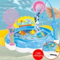 Baby Educational Toys Fike Fish Card Magnetic Fishing Rod Boat Set multicolor. 