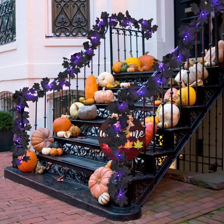 1pc%20Halloween%20Artificial%20Hanging%20Fall%20Leave%20Vines%20With%2020%20LED%20Black%20Leaf%20Garland%20With%20Purple%20Lights%20Powered%20Horror%20Atmo%20-%20Image%206