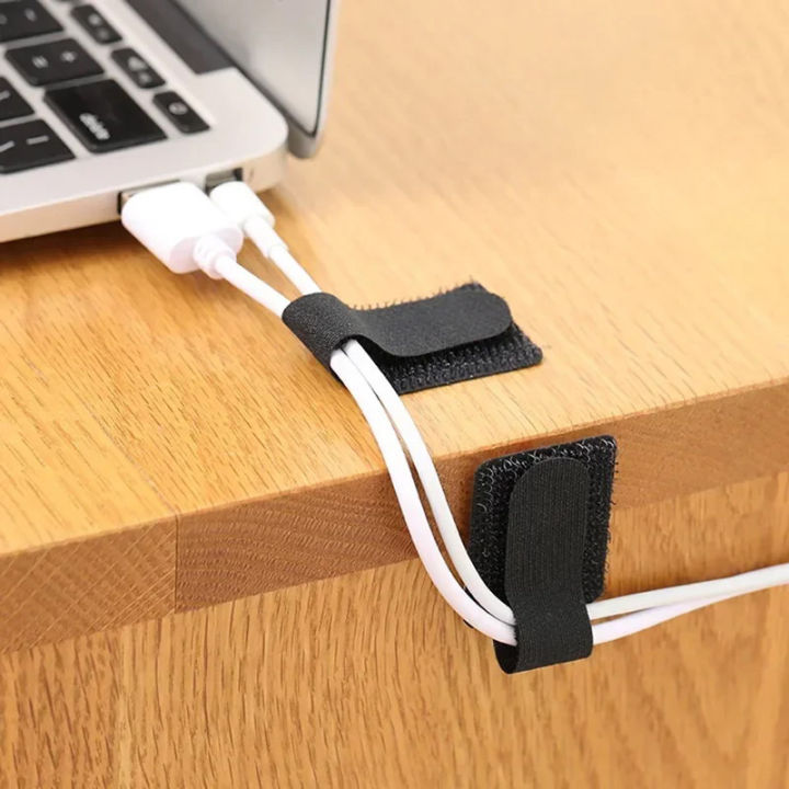 10pcs%20Reusable%20Cable%20Organizer%20Desk%20Wire%20Cable%20Tie%20Organizer%20Self%20Adhesive%20Cord%20Rope%20Holders%20Cord%20Protection%20Straps%20FUHENG%20-%20Image%202