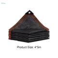 Shade Cloth with Reinforced Grommets Sunblock Mesh Durable Shading with 6 Lines Edges Shade Net for Greenhouse, Balcony, Yard , 4mx5m. 
