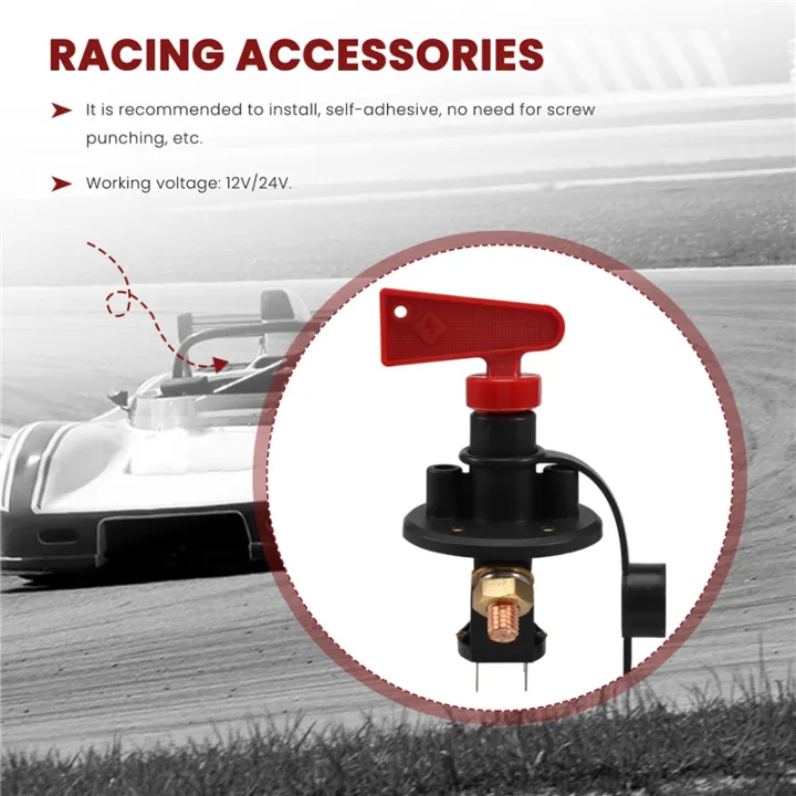 Kqueebee%20Battery%20Isolator%20Racing%20Accessories%20Master%20Battery%20Isolator%20Cut%20Out/Off%20Kill%20Switch%20FIA%20Type%20Kit%20Car%20Race%20Rally%20-%20Image%204