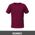 Romeo Maroon Crew Neck T-Shirt. 