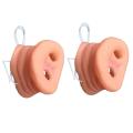 2020 Hot Deals 2 Pcs Simulation Pig Nose With With Elastic Band Animal Costume Mask Holloween Party Prop Halloween Costumes. 
