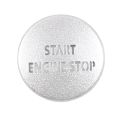 Engine Start Stop Push Button Switch Sticker Cover for LR4 Discovery 4 & Land Rover Range Rover Sport 2010-2013, Silver. 