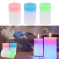Mood Magic Colour Changing Wax Candles Romantic Real Flame with Colour Changing. 