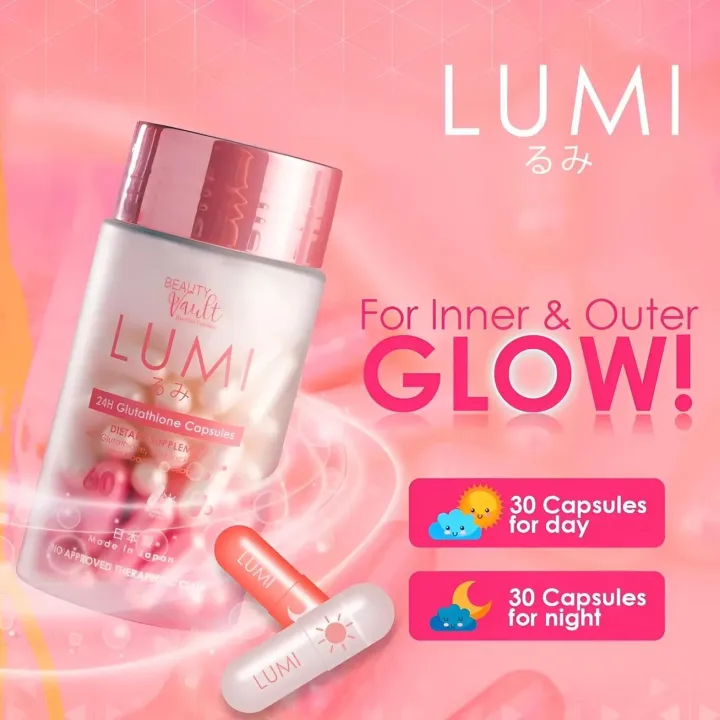 LUMI%2024H%20GLUTATHIONE%2060%20CAPSULES%20/%20Tablets%20Skin%20Protection%20&%20Increase%20Body%20Collagen%20provide%20powerful%20antioxidant%20support%20-%20Image%203