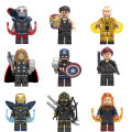 【factory outlet】Compatible with LEGO Avengers Building Blocks Minifigures Captain America Thor Iron Man Captain Marvel Assembly Toys. 