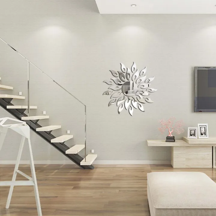 Wall%20Sticker%20Sunflower%20Shape%20Home%20Decor%20Acrylic%20Decorating%203D%20Mirror%20Background%20Ornaments%20for%20Living%20Room%20-%20Image%205