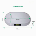 Baby Scale - Digital - White - Digital Baby Scale for Toddler Infant Newborns With LCD Display for Babies, Infants, Toddlers, Children, Pets, Small animals, Cats, Puppies, Babies, Newborns Infants, Hamsters, Toddlers, Children. 