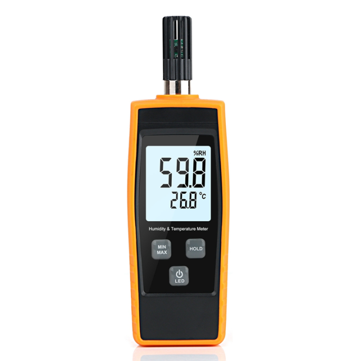 Inductive Digital Temperature and Humidity Meter Indoor and Outdoor Thermometer and Hygrometer Measurement Range 0-100%RH,-20-80℃