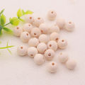 50pcs Round Wood Spacer Bead Natural Unpainted Wooden Ball Beads DIY Craft Jewelry. 