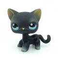 Rare Mini Pet Shop Toy Short Hair Original Lps Toy Stands Blue Eyes Kitten Old Figures Collection. 