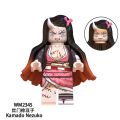 【Popular】Compatible with LEGO Demon Slayer Kamado Tanjiro Infinite Train Kibutsuji Muzan Peren Building Blocks Minifigures WM6162. 