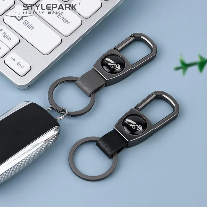 Anti-loss%20Keychain%20Holder%20Stylish%20Durable%20Electroplated%20Keychain%20with%20Faux%20Leather%20Buckle%20Anti-lost%20Car%20Key%20Ring%20Bag%20Pendant%20Multi-purpose%20Keychain%20Holder%20-%20Image%207
