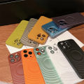 HOCE Matte Ultra Thin Phone Cases For iPhone 13 14 15 Pro Max Case With Lens Film Protector Rippling Hard PC Back Cover. 