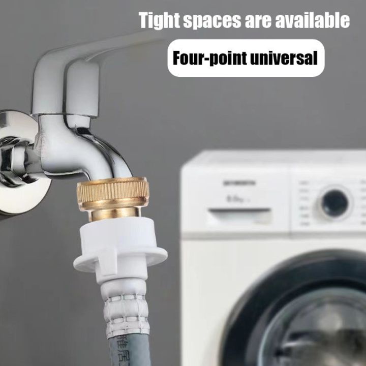 Copper%20Plug%20Faucet%20Adapter%20Washing%20Machine%20Snap-on%20Automatic%20Water%20Stop%20Faucet%20Nozzle%20Connector%20Fits%20All%20Standard%204%20Points%20Taps%20Accessories%20-%20Image%202
