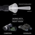 T50 Infrared IR 850nm Night Vision LED Tactical Flashlight Zoom IPX4 Waterproof Torch Zoomable Night Vision Hunting Lantern. 