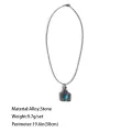 Western Design Cow Ear Tag Embossed Floral Turquoise Stone Dots Pendant Choker Necklaces for Women Cowgirl Neck Jewelry Gift. 