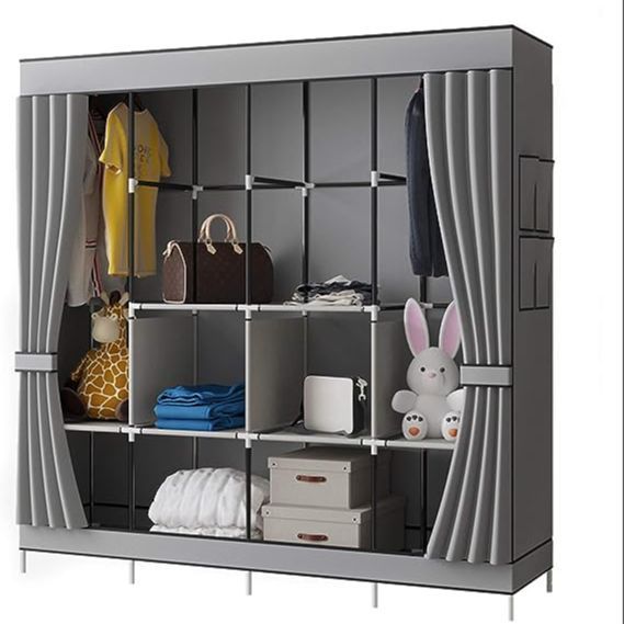 Portable%20Wardrobe%20wardrobe%20cloth%20rack%204%20Door%20Shelves%20Clothes%20Storage%20Organiser%20with%204%20Hanging%20Simple%20Fabric%20Wardrobe%20Oxford%20Cloth%20Simple%20Modern%20Household%20%20Foldable%20Closet%20Portable%20Clothes%20Closet%20Rolling%20Door%20with%20Shelves%20a%20-%20Image%203