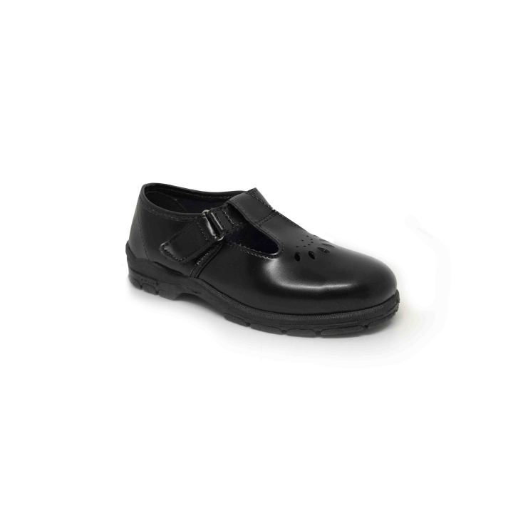 Bfirst Black Girls School Shoes – Sanny T bar