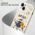 UCUC for iPhone X / XS Back Cover Cute Astronaut Leather Case Soft Thin Drop Resistant Phone Case. 
