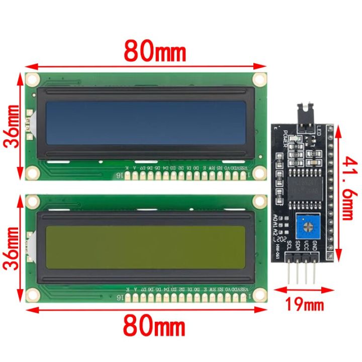 LCD%20module%20Blue%20Green%20screen%20IIC/I2C%201602%20for%20arduino%201602%20LCD%20UNO%20r3%20mega2560%20LCD1602%20LCD1602+I2C%20-%20Image%202