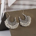 【ThinkWay】Retro Bohemian Style Tassel Indian Earrings For Women Orecchini Jewelry Gypsy Ladies Jhumka Earrings Anniversary. 