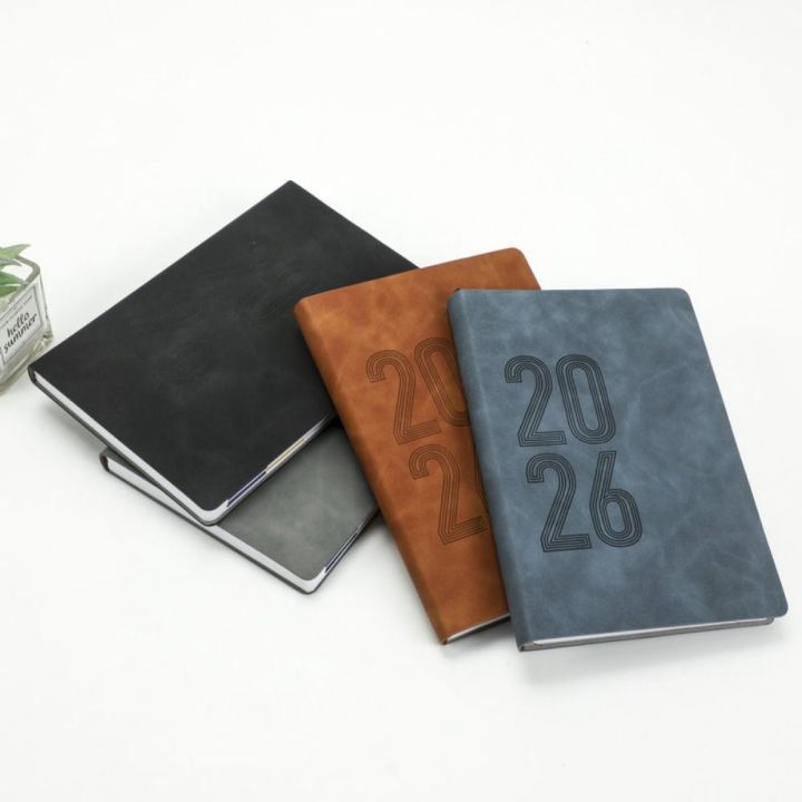 Easy To Use 2026 365 Days Efficiency Notebook Yearly Schedule Texture ...