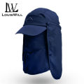 LouisWill Summer Sun Hat Protection Cap Hat 360°Outdoor Sport Camping Fishing Hat Wide Brim Hats Full Face Shield Protective Hats With Removable Neck Face Flap Cover UPF 50+ Cap for Men and Women. 