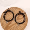 2Pcs Minimalist Key Lock Love Pendant Bracelets Couple Magnetic Bracelets for Lovers Jewelry Accessories. 