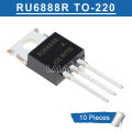 10pcs RU6888R TO-220 RU 6888 R 6888R TO220 68V/88A MOSFET Transistor new original IC. 