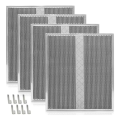 4Pack HPF36 Range Hood Non-Ducted Charcoal Filter for Range Hood Filter S97020466 Type XC with Clips. 