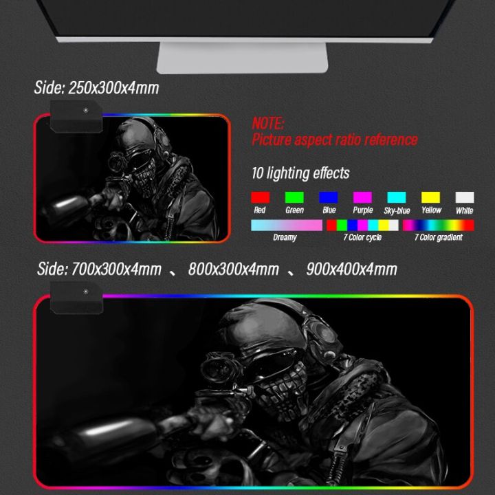 Gaming%20Cod%20Pattern%20Rgb%20Of%20Led%20Gamer%20Support%20Large%20Lighting%20Computer%20Desk%20Custom%20Mousepad%20Pad%20Duty%20Mat%20Pad%20Diy%20Mouse%20Call(Gray_250X300X3Mm)%20-%20Image%206