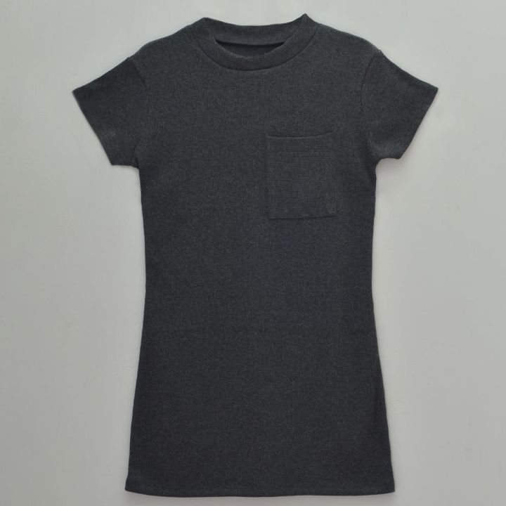 Women/%20Ladies%20/%20Girls%20Trending%20Fashion%20Dark%20Ash%20Color%20Cotton%20Rib%20Fabric%20190%20Gsm%20Short%20Half%20Sleeve%20Plain%20Loose-Fitting%20Baggy%20Rib%20Dress%20Gown%20Frock%20With%20Pocket%20M,%20L,%20Xl%20Sizes%20-%20Image%206