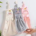 YUBAGUANB Handkerchief Supplies Wall Mounted Embroidery Quick-drying Plush Soft Kitchen Bathroom Use Hanging Fabric Microfiber Hand Dry Towel Cartoon Hand Towel. 