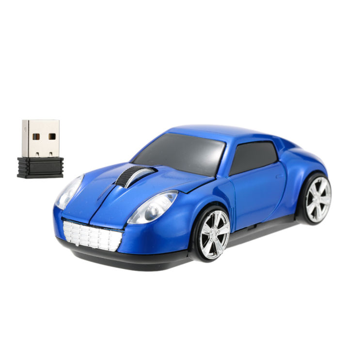 Computer Mouse Racing 2.4GHz Wireless Racing Car Shaped Optical USB Mouse/Mice 3D 3 Buttons ...