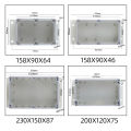 Plastic Pc Clear Transparent Box Fixed Ear Waterproof Enclosure Electronic Circuit Project Box Instrument Wall Junction Housing. 