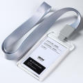 Sling ID Card Holder Hanging Rope Acrylic ID Card Holder Job Card ID IC Card Clear ID IC Card Case. 