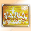 Horse Picture Frame  | Gold fiber framed horse photo frame ( 36*24 inches ). 