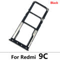 Original New For Xiaomi Redmi 9 9A 9C 9T SIM Card Tray Slot Holder Adapter Accessories Black Blue Green Yello Orange. 