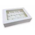 12 Hole - Cupcake Box Holder - Cake Box - WHITE 10 boxes. 