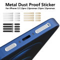 8PCS Cartoon Dustproof Mesh Sticker Cover for IPhone 13 Mini Pro Max Earpiece Anti Dust Nets Stickers. 