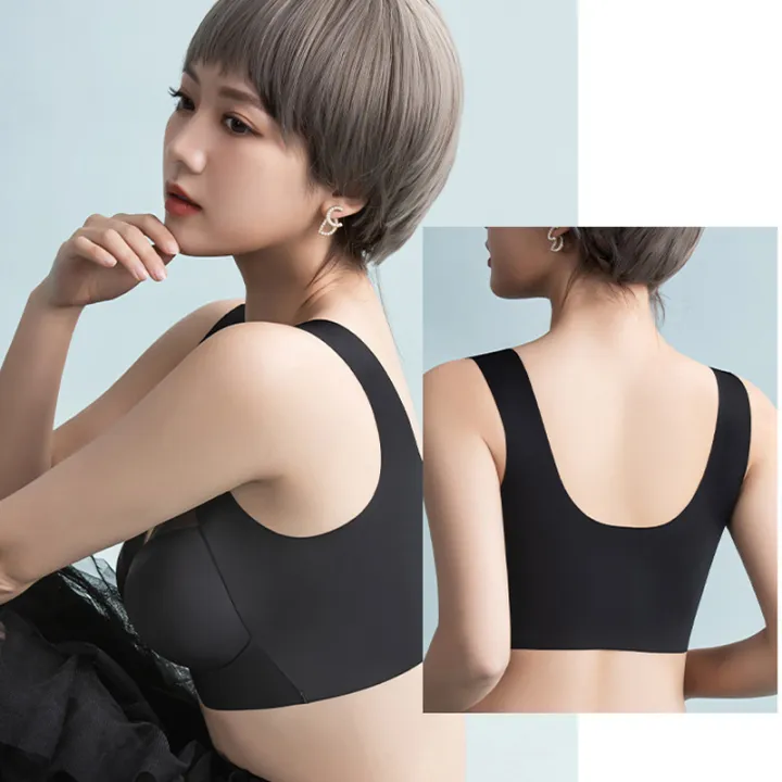 Beautiful%20back%20bra%20seamless%20bra%20gathered%20bra%20push%20up%20girl%20underwear%20-%20Image%205