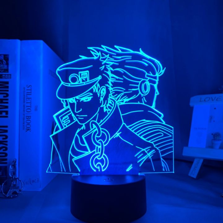 Acrylic%203d%20Lamp%20Anime%20JoJo%20Bizarre%20Adventure%20for%20Bedroom%20Decor%20Light%20birthday%20gift%20manga%20jojo%20Led%20Night%20Light%20Jotaro%20Kujo%20-%20Image%204