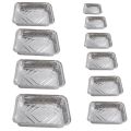 10pcs 750ml Rectangular Tinfoil BBQ Special Thickened Bowl Tray And For Baking Disposable Aluminum Foil Packaging Box.. 
