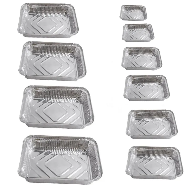 10pcs%20750ml%20Rectangular%20Tinfoil%20BBQ%20Special%20Thickened%20Bowl%20Tray%20And%20For%20Baking%20Disposable%20Aluminum%20Foil%20Packaging%20Box.%20-%20Image%202