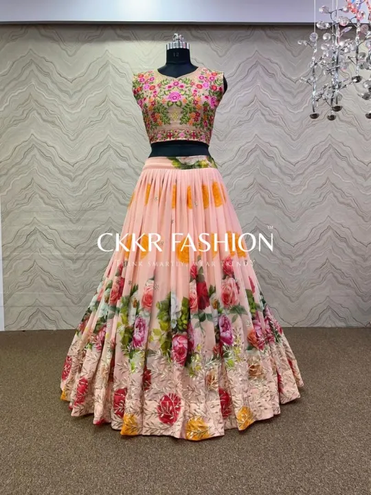 Georgette%20Embroidered%20Lehenga%20-%20Image%203