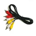 1.5M 3 RCA to 3 RCA Composite Audio Video AV Cable Cord Male to Male Plug Connect TV DVD Cameras. 
