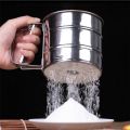High Quality Stainless Steel Shaker Sieve Cup Manual Flour Sifter. 